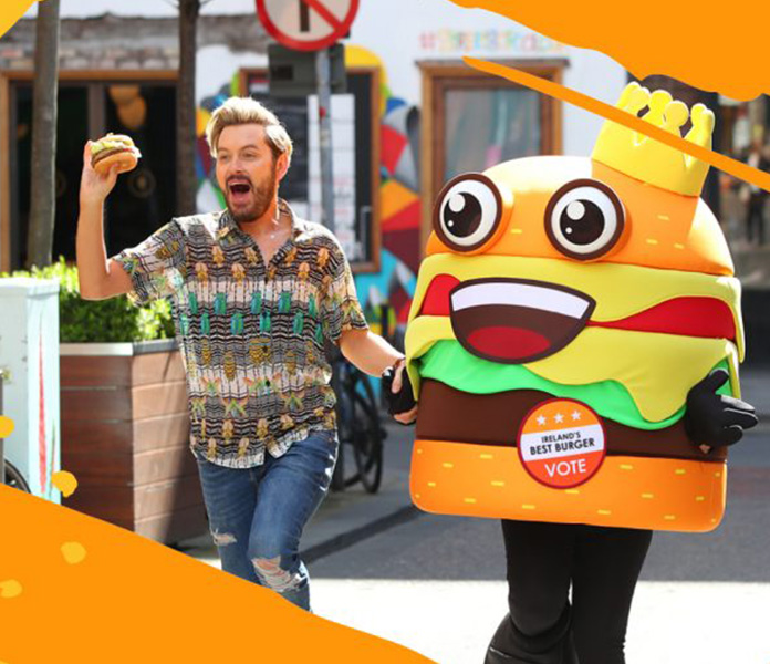 burger image with brand ambassador